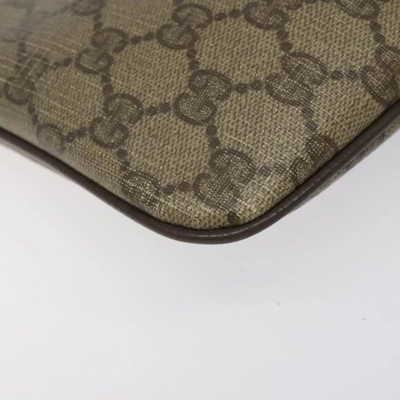 GUCCI GG Supreme Web Sherry Line Shoulder Bag PVC Beige 904 02 047 Auth hk2601 - Picture 4 of 16